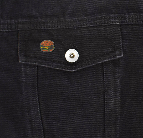 Mini Cheeseburger Set of 4 Filler Enamel Pins: Mini Cheeseburger Bobber