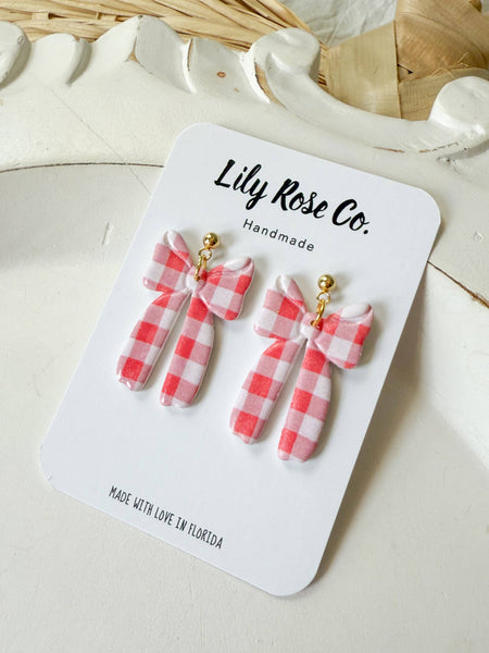 Red Gingham Bows