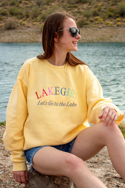 Ringspun Fleece Crew Neck in Butter: M