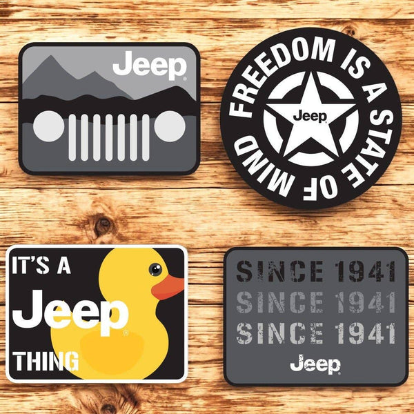Hat - Jeep Chino Twill Ponytail with Chenille Duck Patch: White