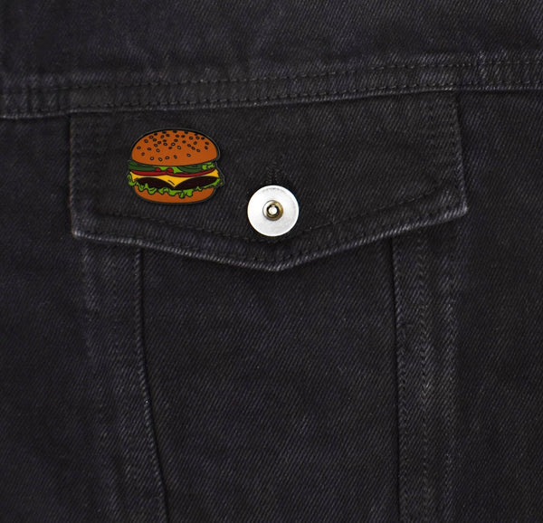 Cheeseburger Enamel Pin: Cheeseburger