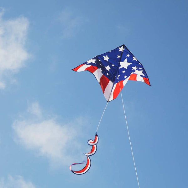 Patriotic Star Delta with Spinning Tail