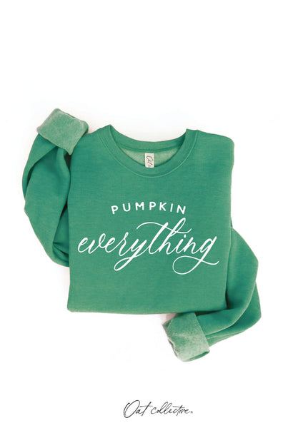 PUMPKIN EVERYTHING Graphic Sweatshirt: HEATHER MUSTARD / XL