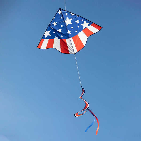 Patriotic Star Delta with Spinning Tail