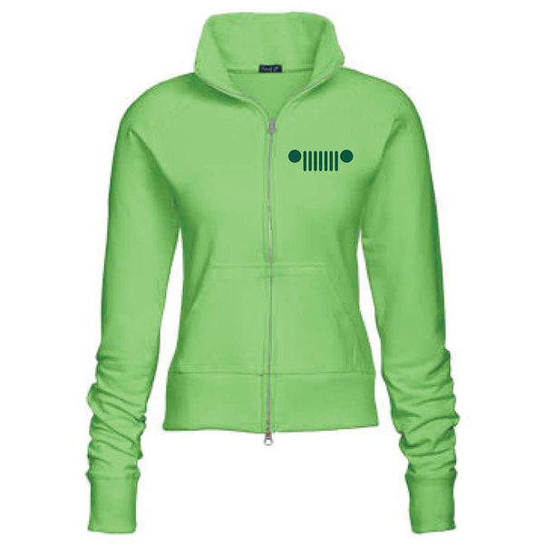 Ladies Jeep® Adventure Is Everywhere Fleece Jacket - Multiple Colors: Lime Green / Small
