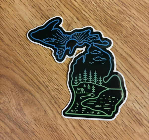 Neon Michigan: Sticker