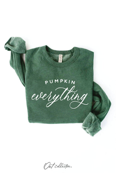 PUMPKIN EVERYTHING Graphic Sweatshirt: HEATHER MUSTARD / XL