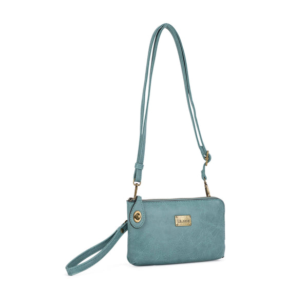 Tina 3307 cross-body, wallet, cell phone and wristlet: Sage / Cross body