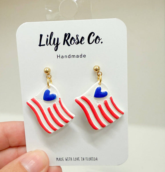 Red, white and Blue: American Flags