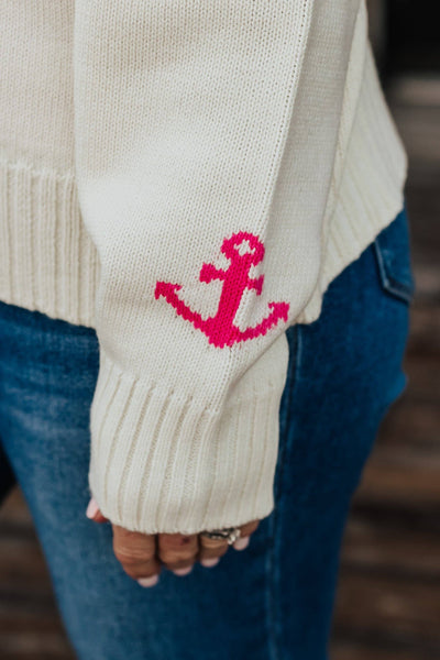 Lakegirl Knit Sweater: Ivory / M