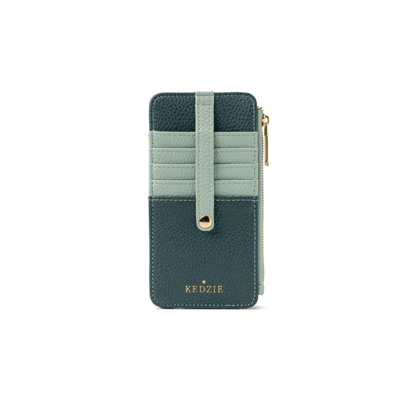 Kedzie Essentials Only Zippered Wallet Open Stock: Teal