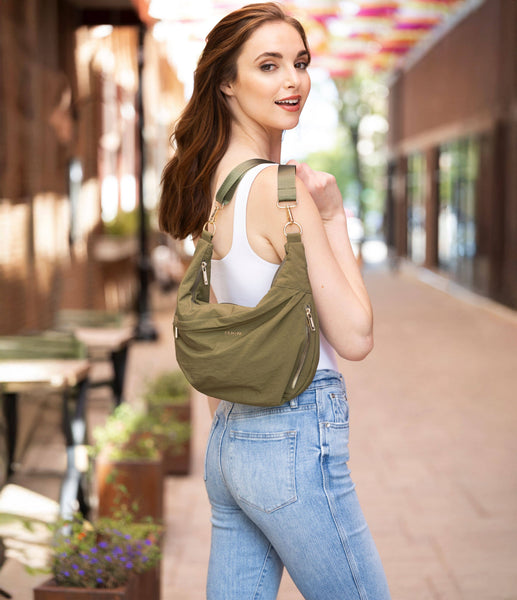 Kedzie Atlas Crossbody Open Stock: Army
