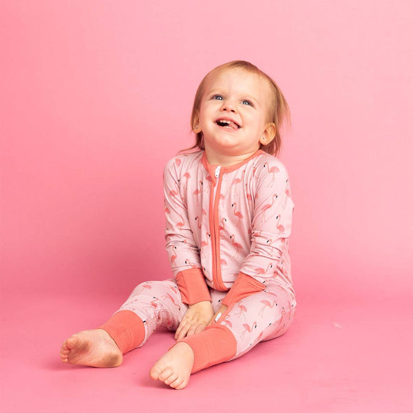 FLAMINGO Sleeper Bamboo Baby PJ SET Copy