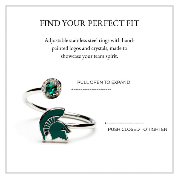 SA Michigan State University Spartan Ring - Adjustable