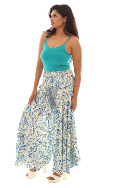 SW Boho Breeze Wide-Leg Pants: Coral / S