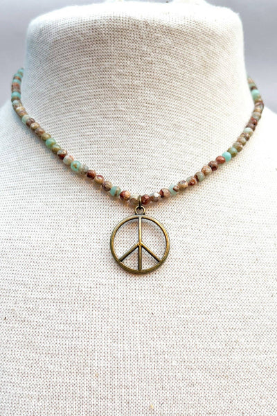 DD Peace Imperial Jasper Necklace