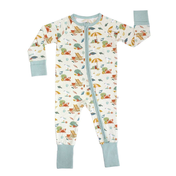 Beach Day  Sleeper Bamboo Baby PJ SET