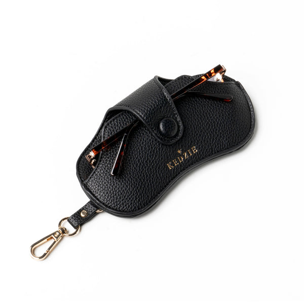Kedzie Eclipse Eyewear Case Open Stock: Chestnut