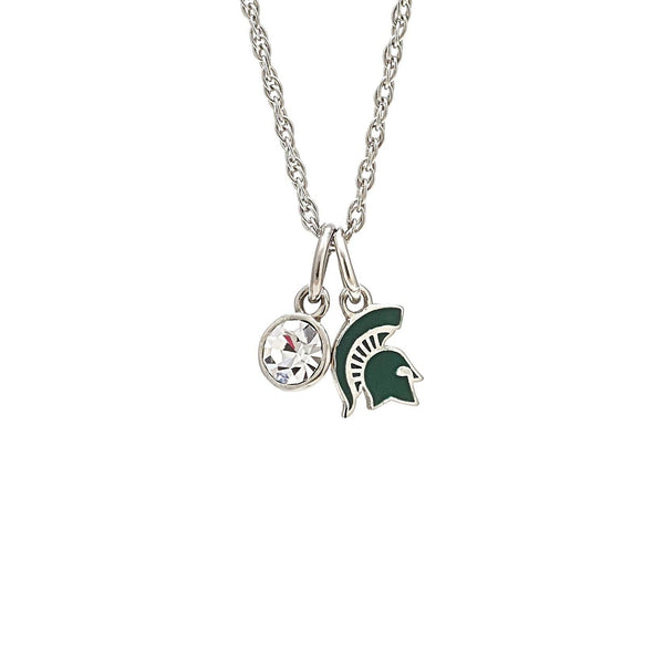 SA  State Spartan Crystal Necklace