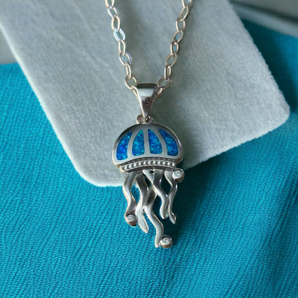 JG Lab Opal Jellyfish Necklace