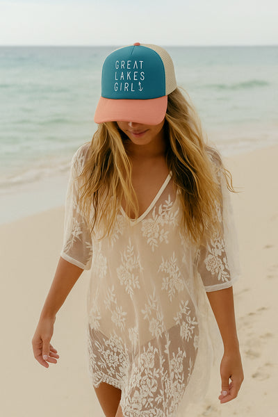 Snapback Hat: Great Lakes Girl