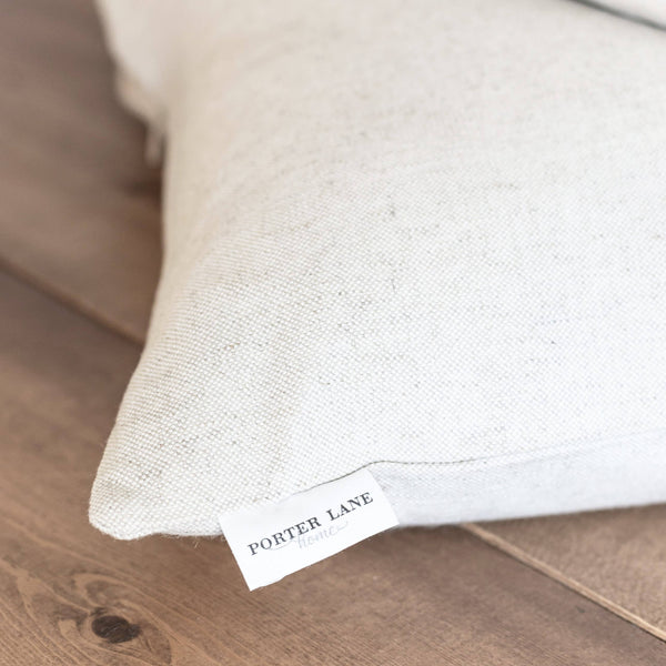 PL Flag Pillow Cover: 16 x 26 Natural