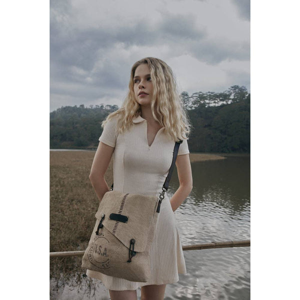 MY U.S.A. Vintage-Look Shoulder Bag