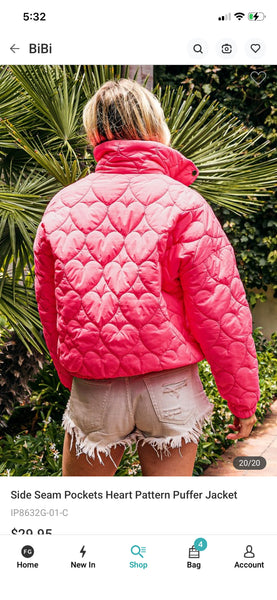 Heart Puffer Jacket