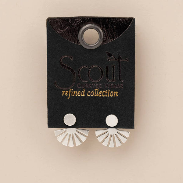 SC Refined Earring Collection - Sunburst Ear Jacket/Sterling S
