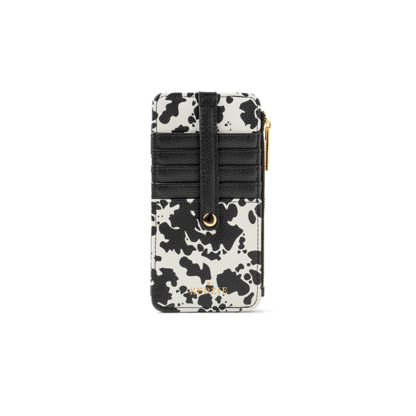 Kedzie Essentials Only Zippered Wallet Open Stock: Deja Moo