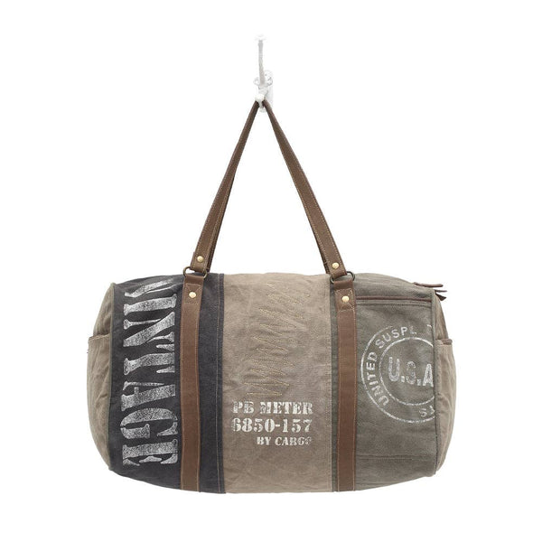 MY Vintage Usa Print Traveller Bag