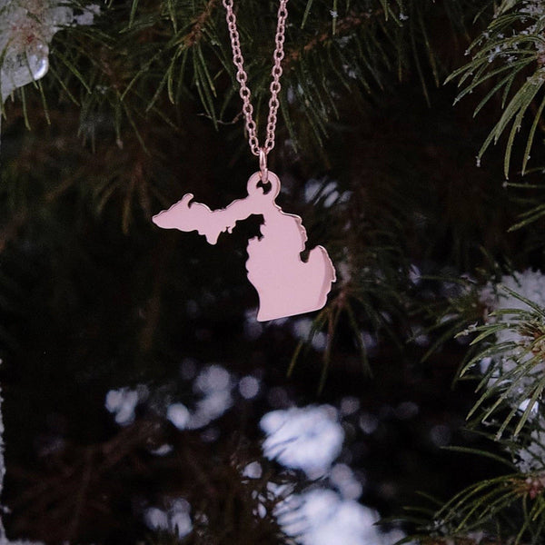 SA Michigan Necklace - Stainless Steel: Copper