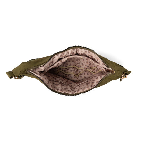 Kedzie Atlas Crossbody Open Stock: Army