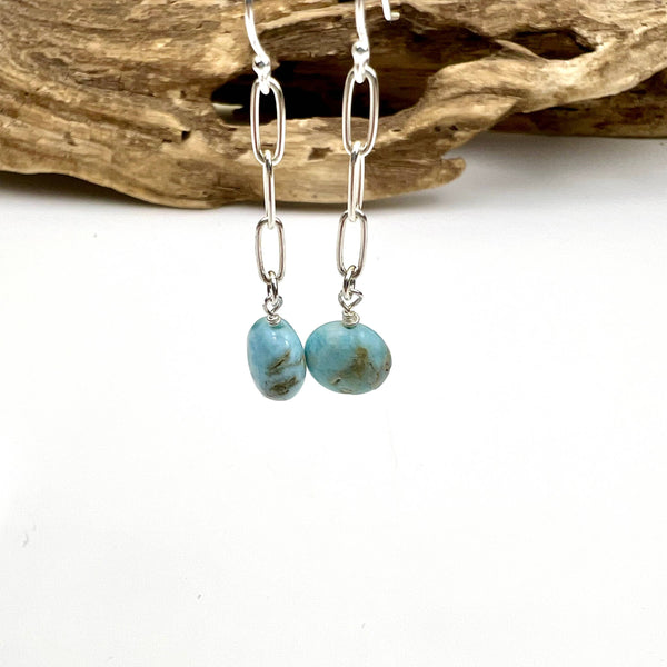 JG Paperclip EAR Larimar