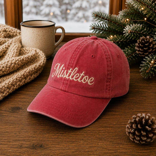 CE Embroidered Mistletoe Hat