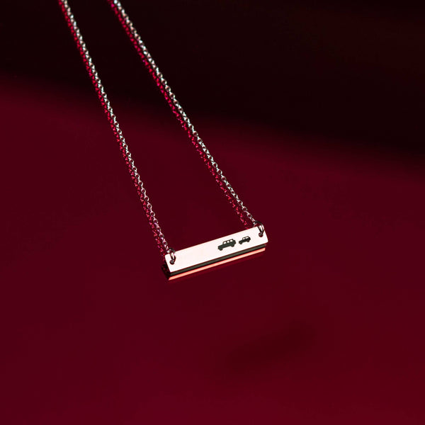 WT Mama Jeeper with Baby Jeeps Stainless Steel Necklace: 1 Baby Jeep