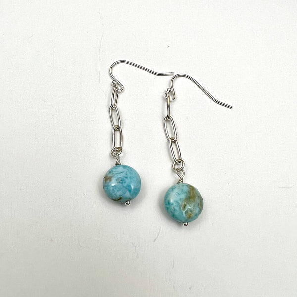 JG Paperclip EAR Larimar