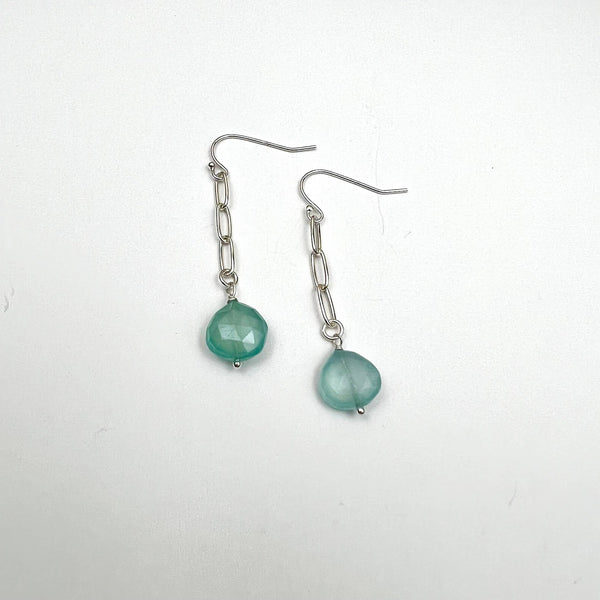 JG Paperclip EAR Larimar