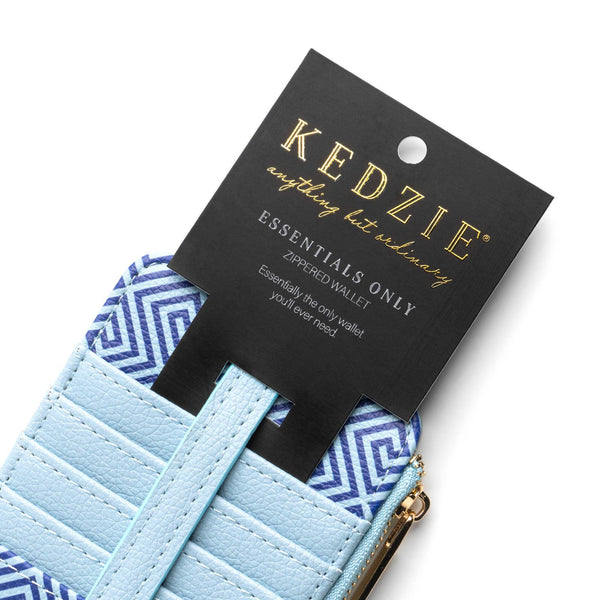 Kedzie Essentials Only Zippered Wallet Open Stock: Teal