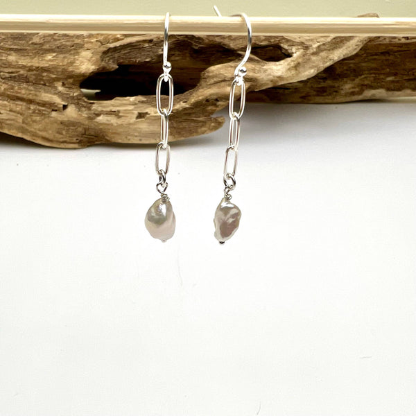 JG Paperclip EAR Larimar