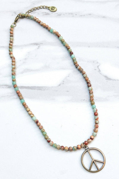 DD Peace Imperial Jasper Necklace