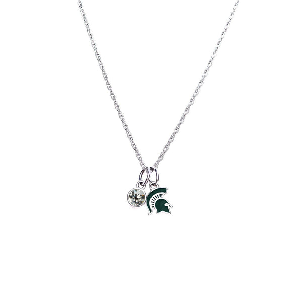 SA  State Spartan Crystal Necklace