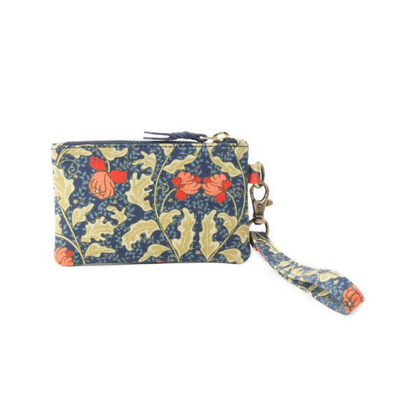 MY Red Blossoms Coin Purse In Blue: Default Title