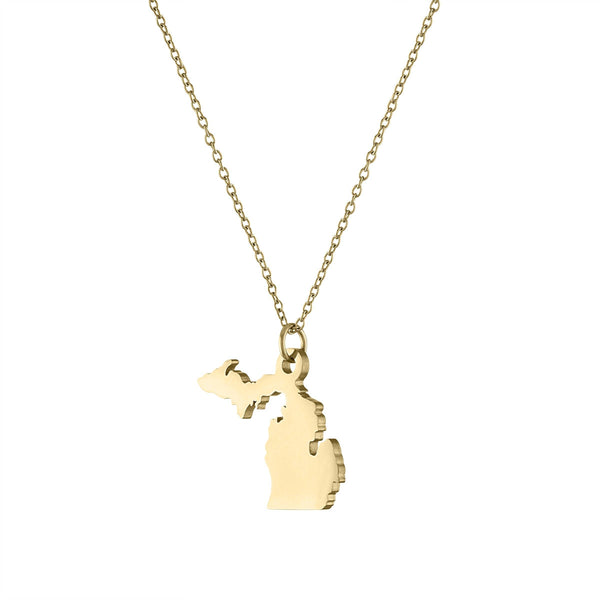 SA Michigan Necklace - Stainless Steel: Copper