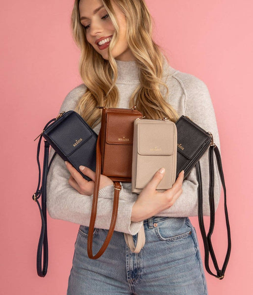 Kedzie Eclipse Smartphone Crossbody Open Stock: Cream