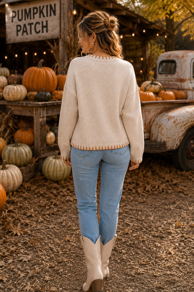 Autumn On The Road  Sweater