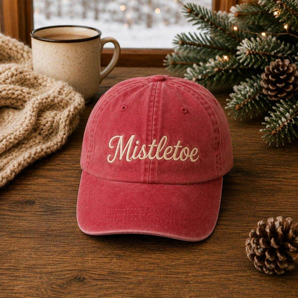 CE Embroidered Mistletoe Hat