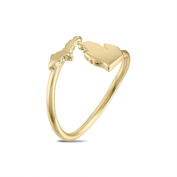 SA Michigan Ring - Gold