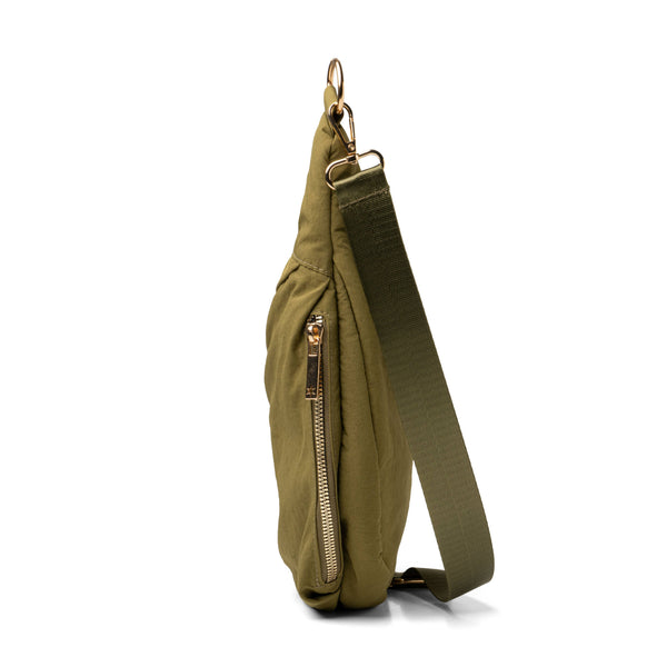 Kedzie Atlas Crossbody Open Stock: Army