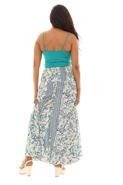 SW Boho Breeze Wide-Leg Pants: Coral / S